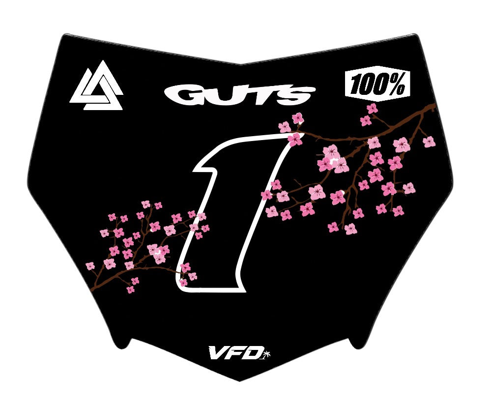 Cherry Blossom Motocutz Plate Decal