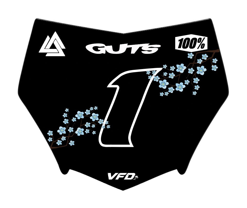 Cherry Blossom Motocutz Plate Decal