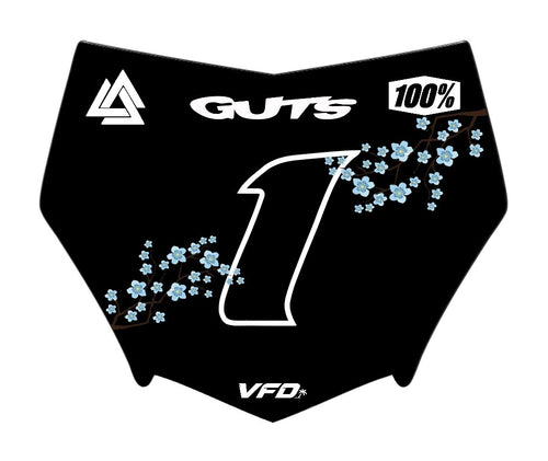 Cherry Blossom Motocutz Plate Decal